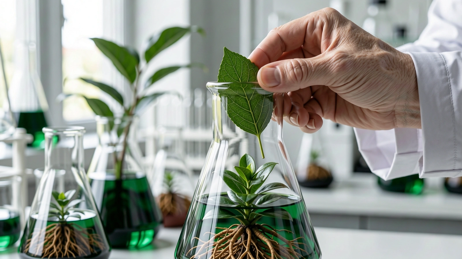 Sinergia botánica en laboratorio