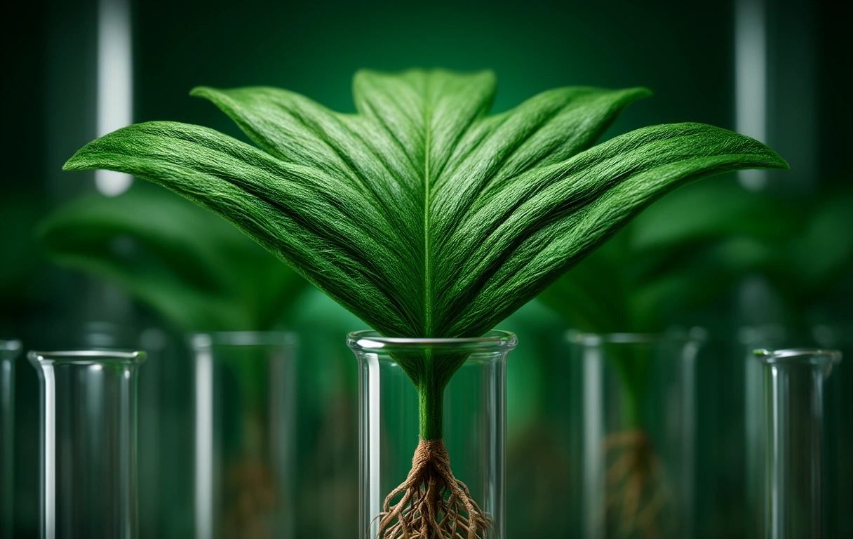 Detalle macro de estructura vegetal